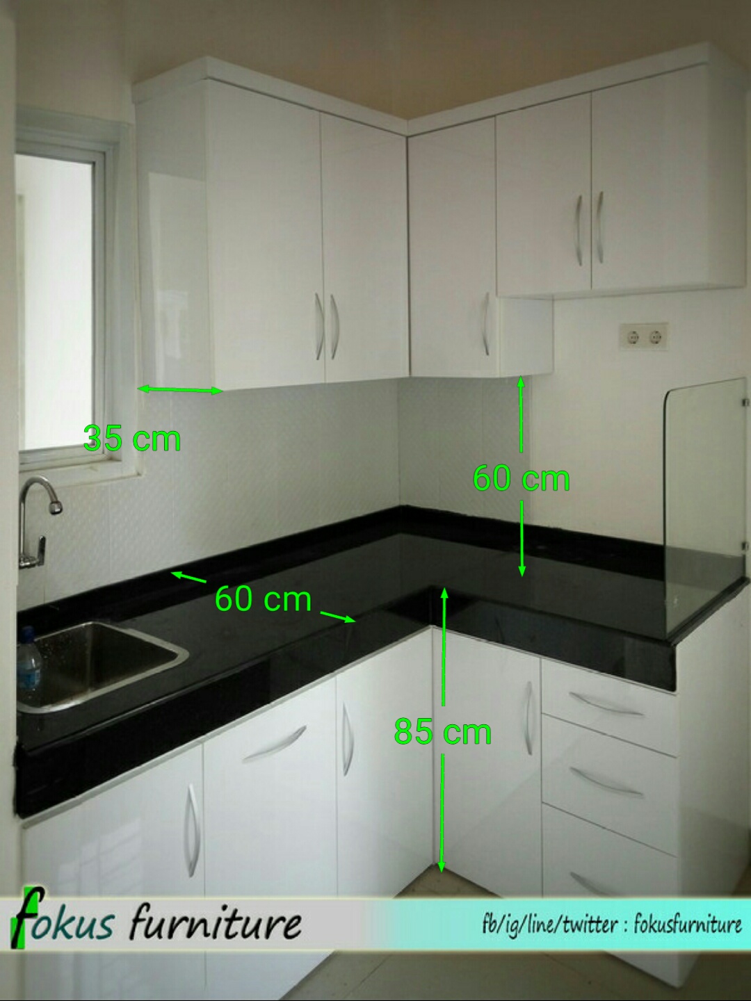 Ukuran  kitchen set