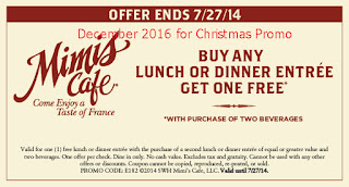 Mimis Cafe coupons for december 2016