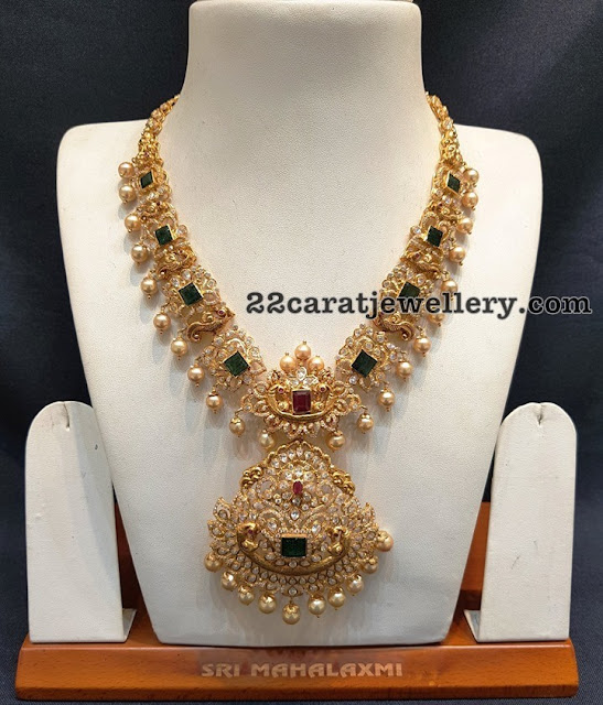 Peacock Emerald Set by Sri Mahalaxmi Jewellers