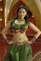 Thamanna, hot, navel, show, in, green, dress