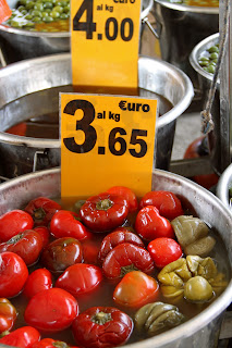 Italy, market, outdoor market, Italian, peppers
