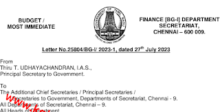 BUDGET 2024-2025 – Preparation and Submission of Number Statement in the IFHRMS –  Instructions issued - Regarding