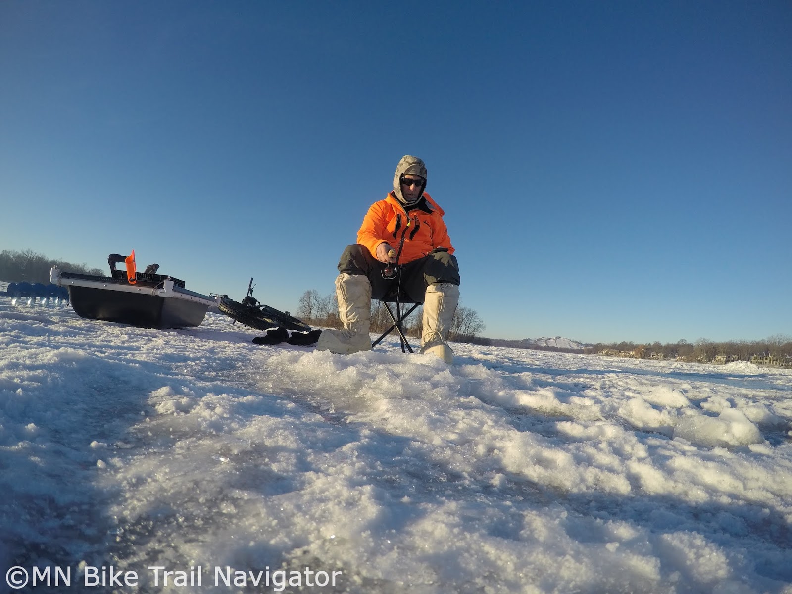 MN Bike Trail Navigator: Fatbike Ice Fishing and How to Do It