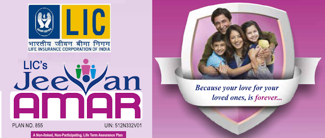 LIC Term Insurance plan - LIC Jeevan AMAR - Plan 855 - Buy LIC Term Term Insurance policy