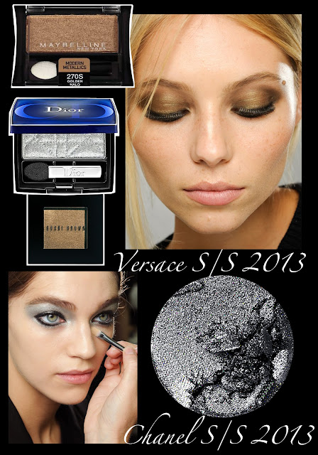 2013 Beauty Trends metallic eyes