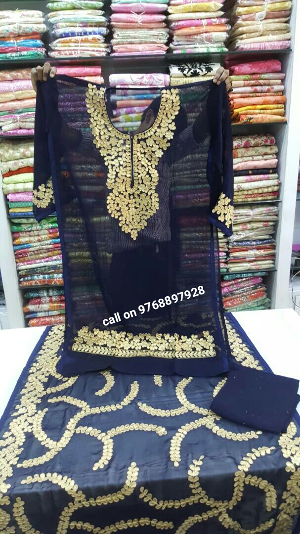 Pin on Jaipur Gotapattti work suits an sarees online