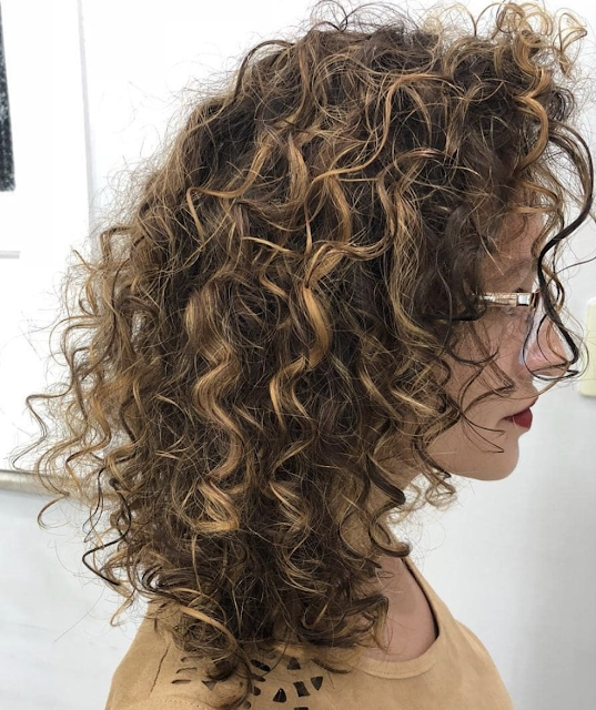 medium length naturally curly hairstyles
