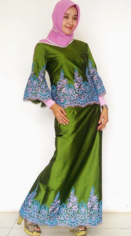 20 Baju Gamis Pesta Brokat Elegan Terbaru Kumpulan Model 