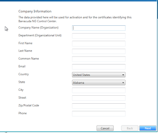 Barracuda NGAdmin licensing