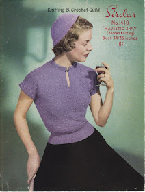 1950s vintage knitting pattern; Sirdar