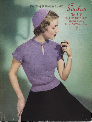 1950s vintage knitting pattern; Sirdar