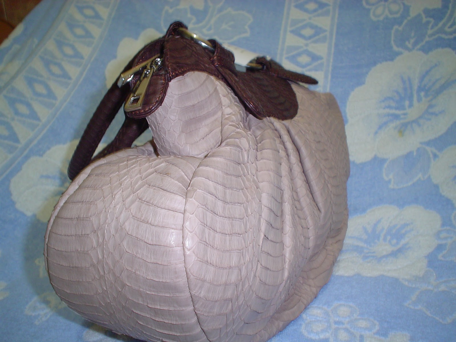 Dompet Handbag tas Tali Pinggang dari Kulit Ular 