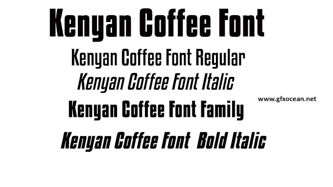  Kenyan Coffee Font Family Download Free