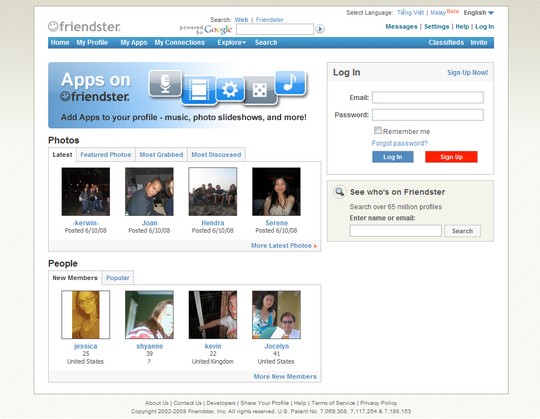 friendster login