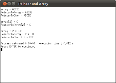 Pointer and Array
