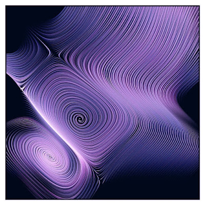 Generative art with many beautiful flow lines.