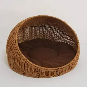 TOMYEUS Rattan Dog Bed