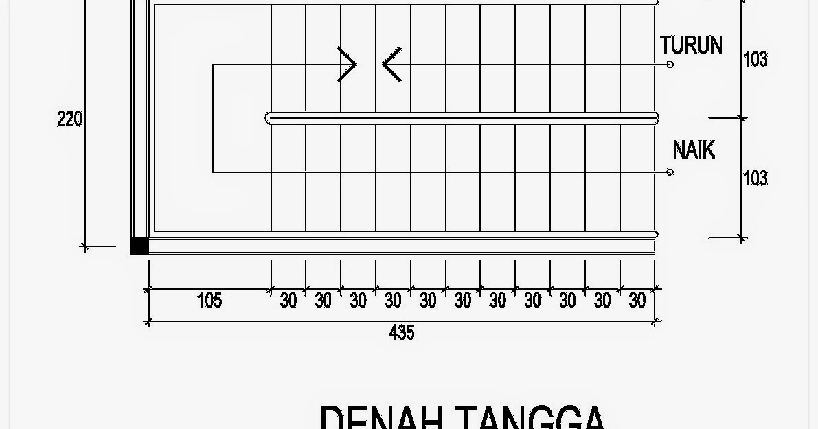 Denah Tangga dan Detail Penulangan Tangga Sederhana  Home 