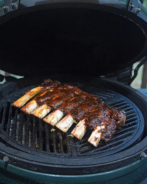 Thai-style Beef Back Ribs on the Big Green Egg