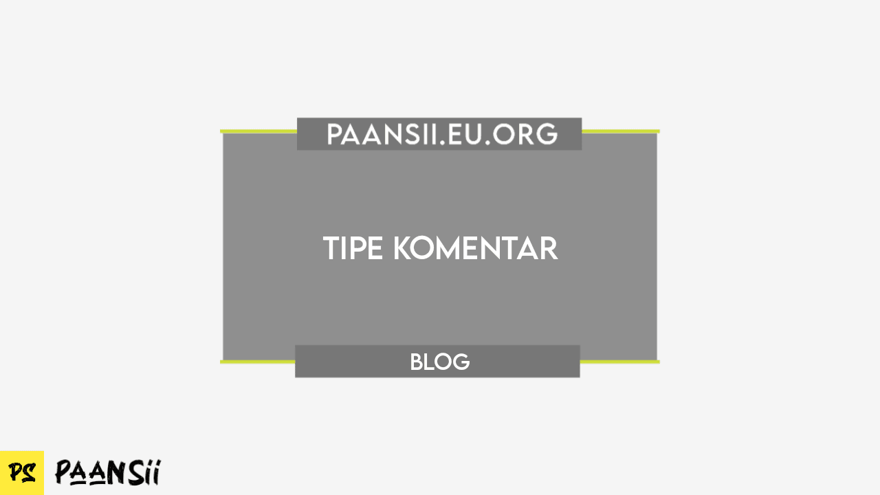 Tipe Komentar Blog