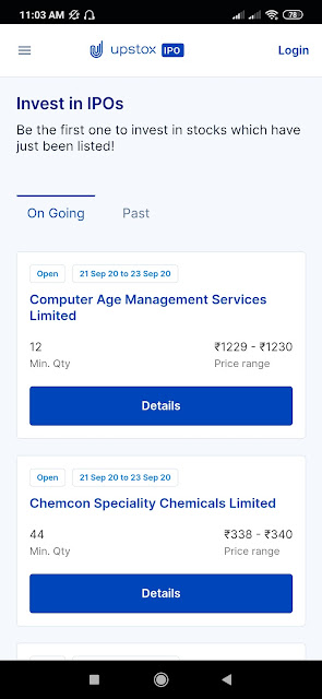 online ipo application
