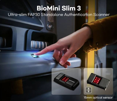 Lector de huella dactilar FAP30 Suprema Biomini Slim 3