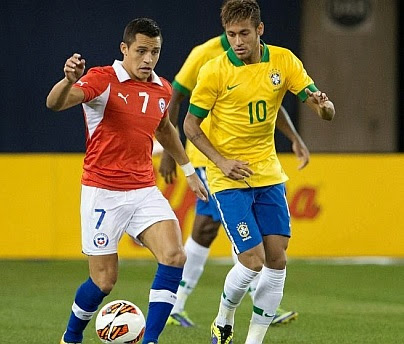 Alineación y la previa Brasil-Chile. Octavos de final mundial brasil 2014 brasil chile