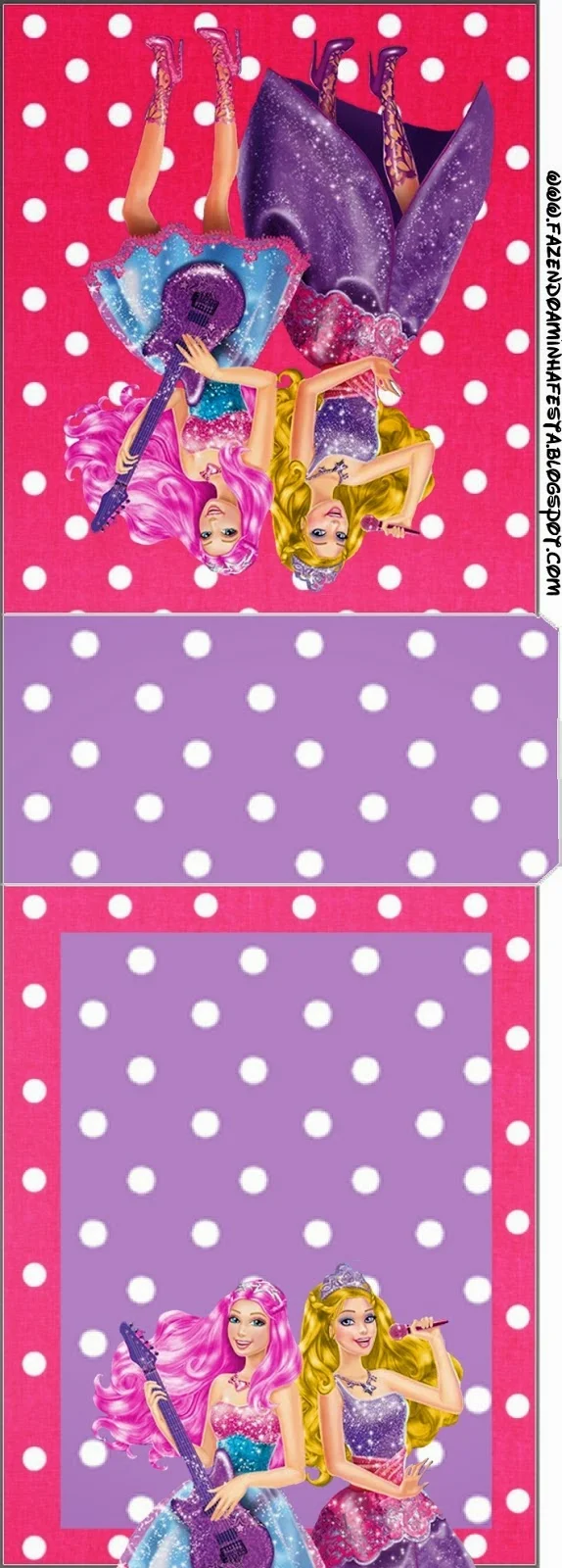 Barbie Rock Star Free Printable Tic Tac Labels. 