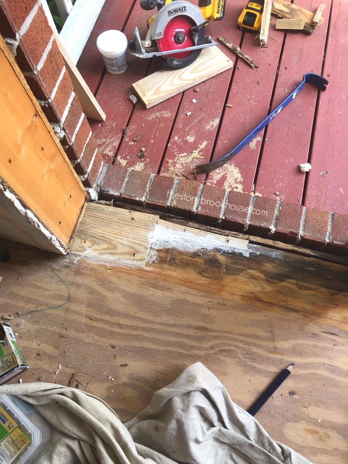 Water damage repaired