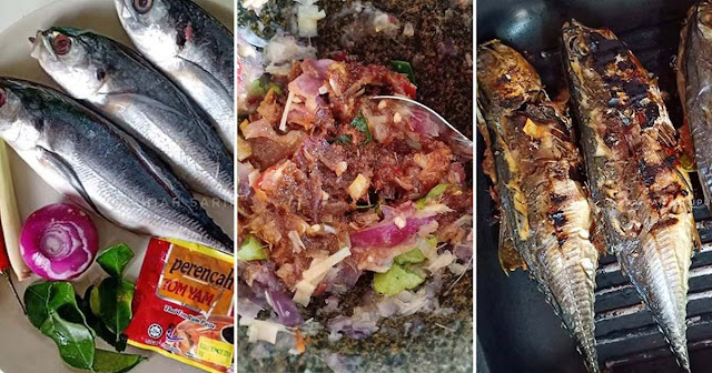 Resipi Ikan Cencaru Sumbat Tomyam Bakar Guna Periuk Ajaib 