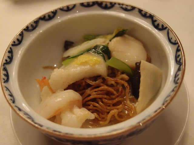 Fried Noodles with abalone and seafood