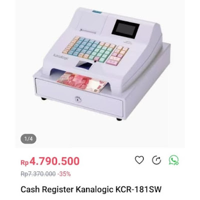 Mesin Kasir Kanalogic KCR-181SW Mesin Kasir untuk Usaha