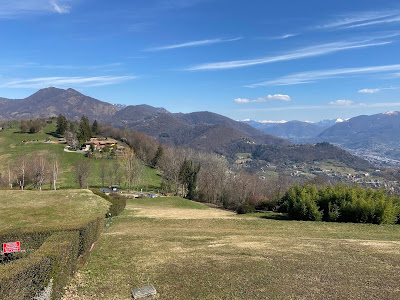 View from Villa Pighet looking west toward Val Seriana.