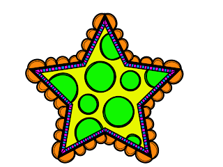 Clipart de Estrellas Divertidas.