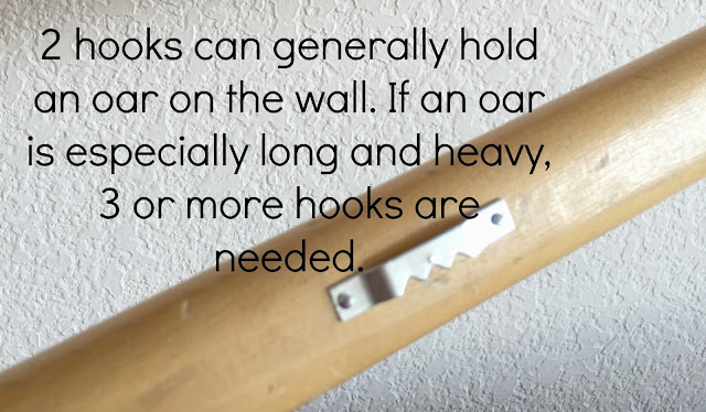 Hang an oar on the wall.