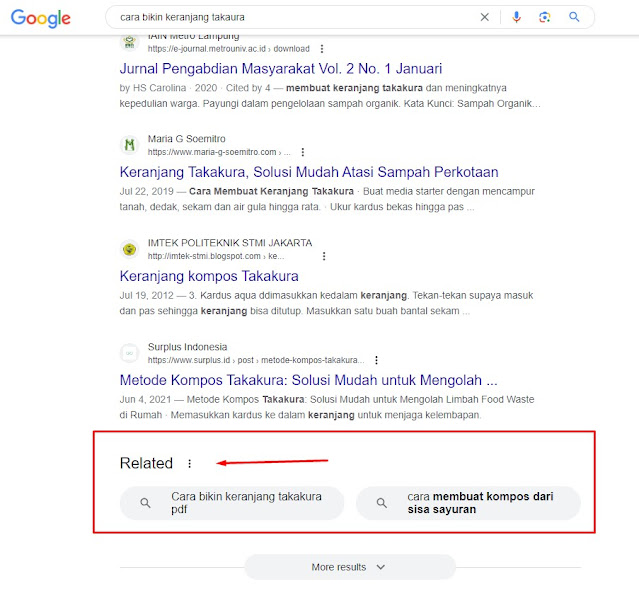 related result on google