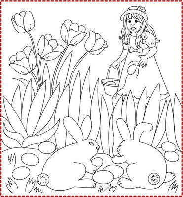 easter eggs coloring. Easter Egg Hunt (Joking