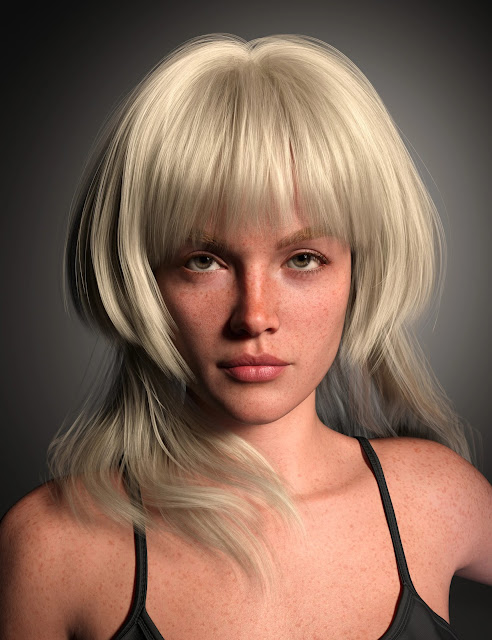 FE Long Jellyfish Hair for Genesis 9 by Daz 3D