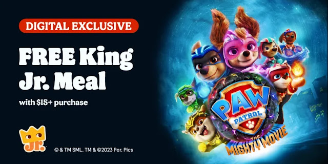 'PAW Patrol: The Mighty Movie' Digital Exclusive at Burger King