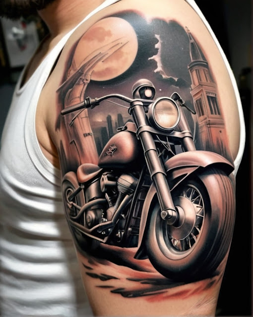 Motorcycle Tattoos For Men