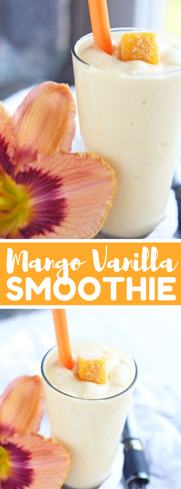 MANGO VANILLA SMOOTHIE #drinks #healthydrink