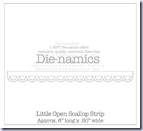 SMLittle Open Scallop Strip Die-namics