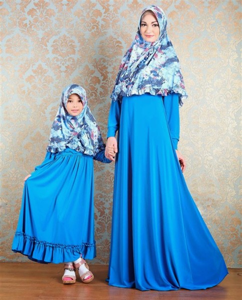 Model Baju Muslim Couple Ibu dan Anak Perempuan Terbaru 2017/2018