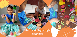 Aktivitas seru agar anak betah di rumah yaitu bermain playdough