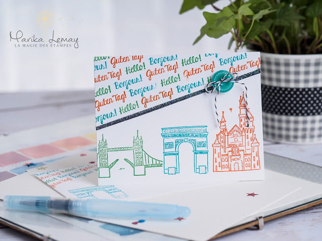 cartes en décor avec le jeu Chase your dreams Stampin up