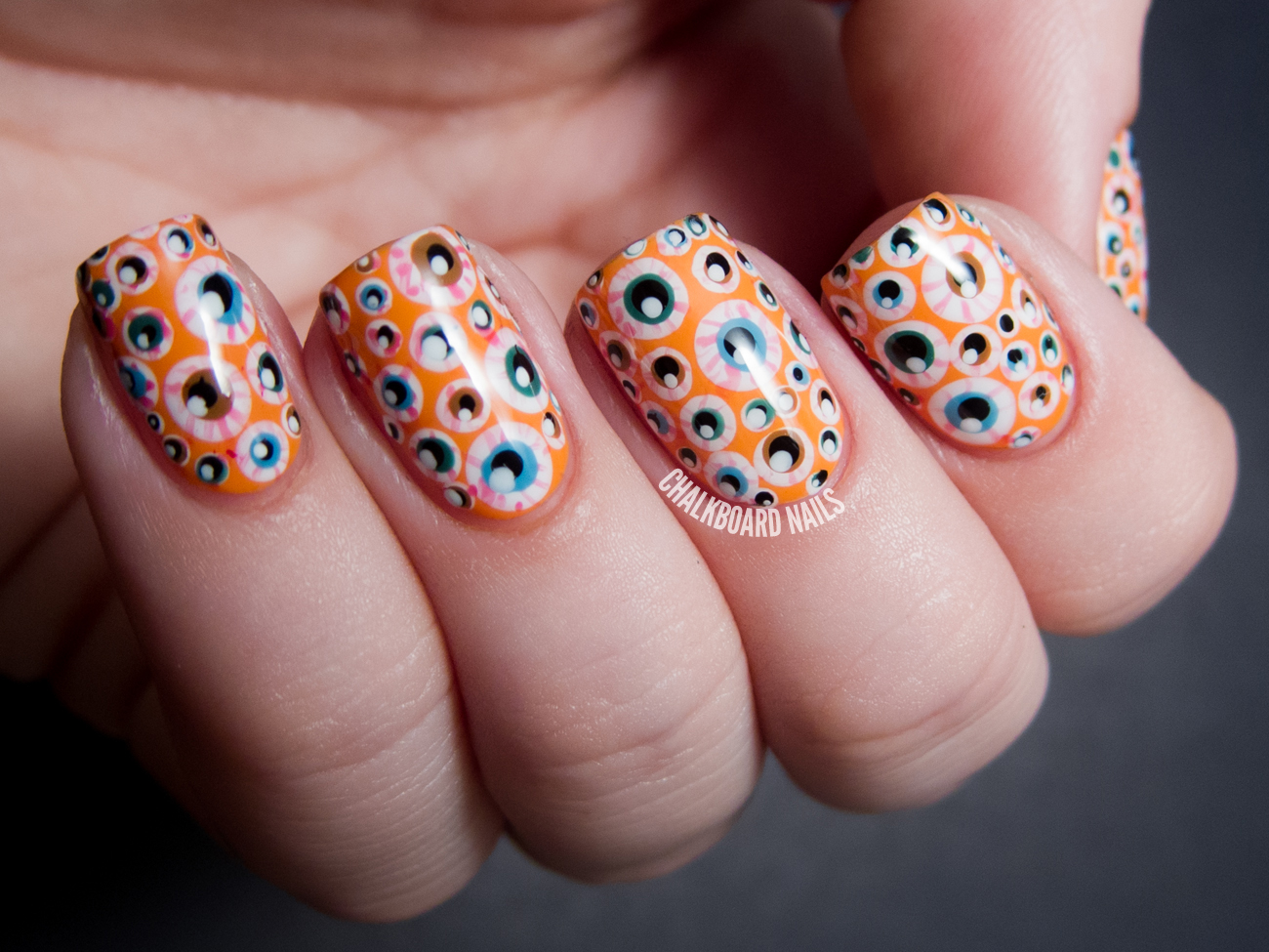 Over the Top Eyeball Nails - Halloween Nail Art