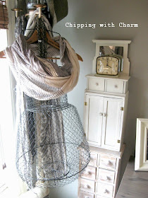 Chipping with Charm: Fish Basket Mannequin...http://www.chippingwithcharm.blogspot.com/
