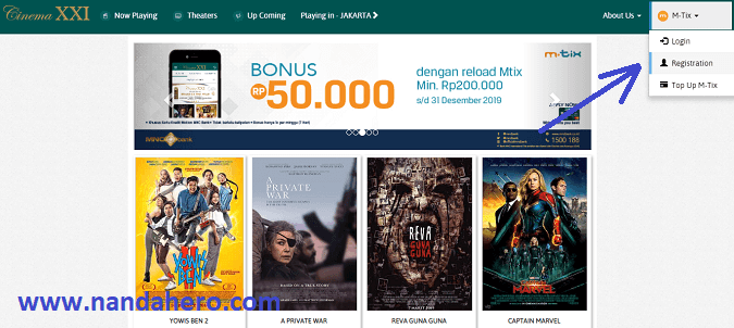 cara beli tiket bioskop online xxi mtix blitz