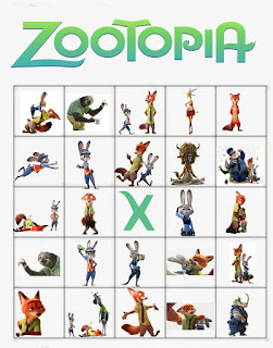 free zootopia bingo