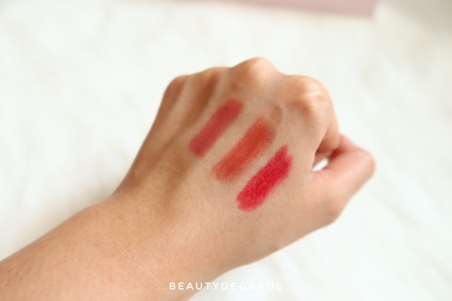 Indoganic Lip & Cheek Crayon Coral Crush, Natural Nude, Rosy Red by Benedicta Seruni/ BeautyDegrade